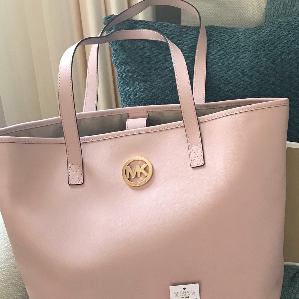 Michael Kors Pink Blossom Fulton Tote